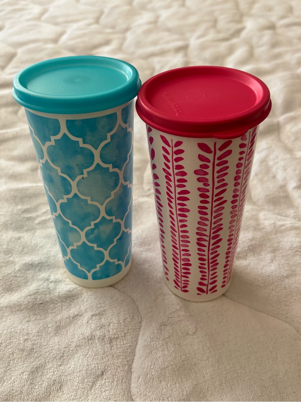 Tupperware 16 oz tumblers